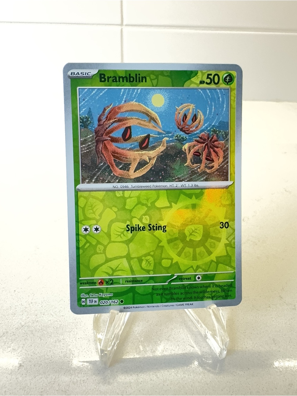 Pokemon TCG Card -  Bramblin [Reverse Holo] #20 Pokemon Temporal Forces